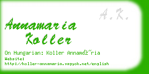 annamaria koller business card